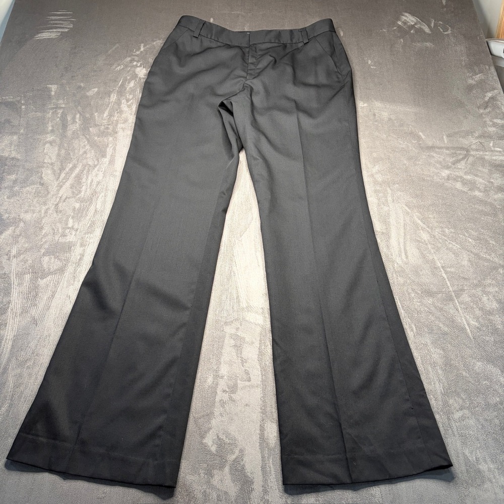 Banana Republic Martin Trousers Womens 8 Black Wool Dress Pants Y2K Career NWT